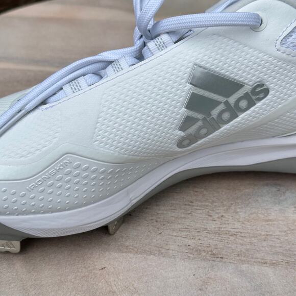 Adidas Icon 7 Boost Metal Baseball Cleats Mens Size 13 White FZ1557 New - Picture 6 of 14